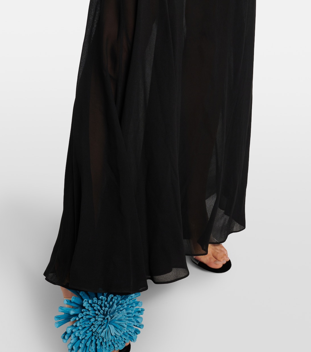 Cutout ruffled jersey gown | Alaïa