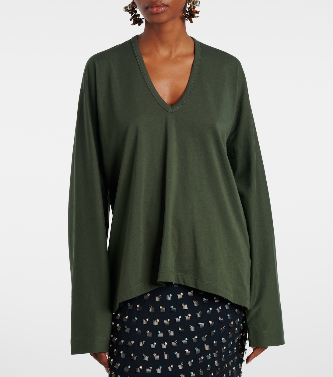 Top aus Baumwoll-Jersey | Dries Van Noten