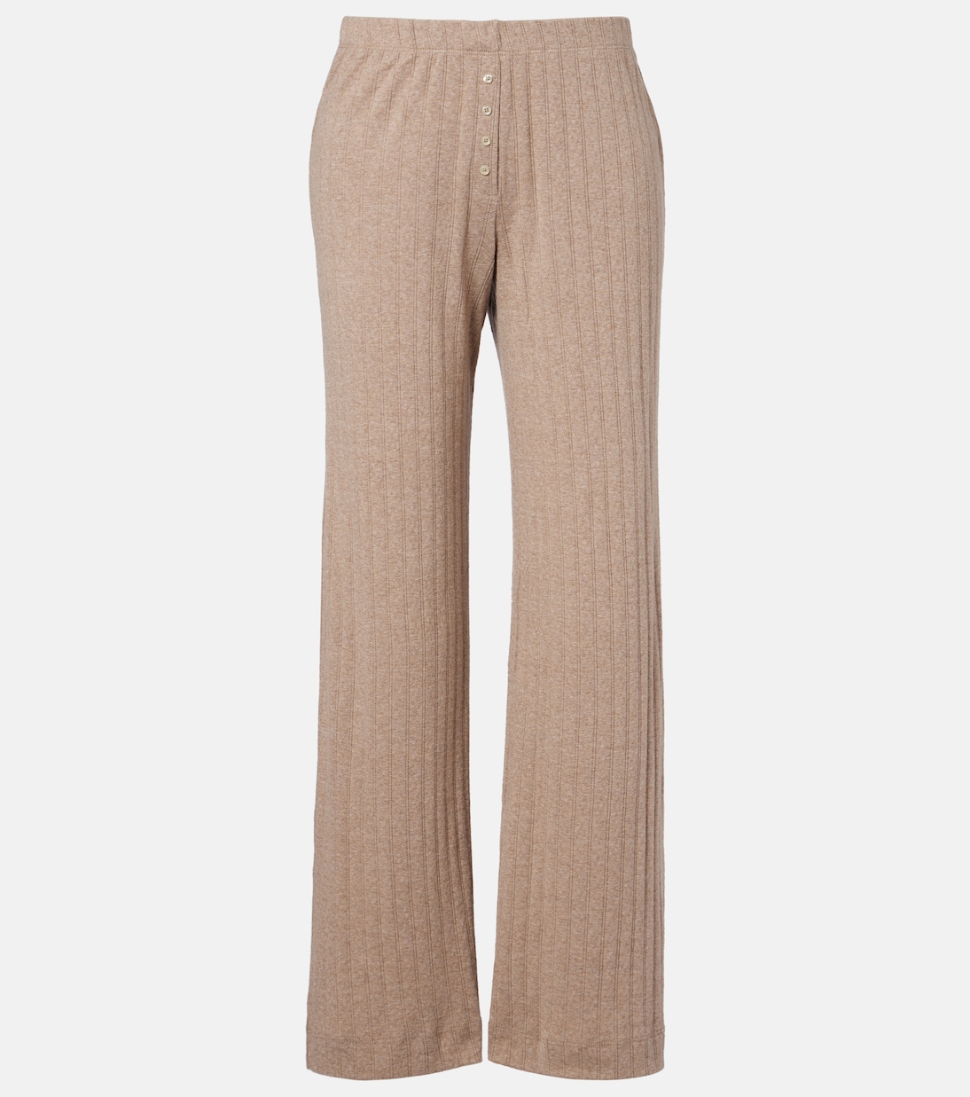 Weite Hose Pointelle aus Strick | Leset