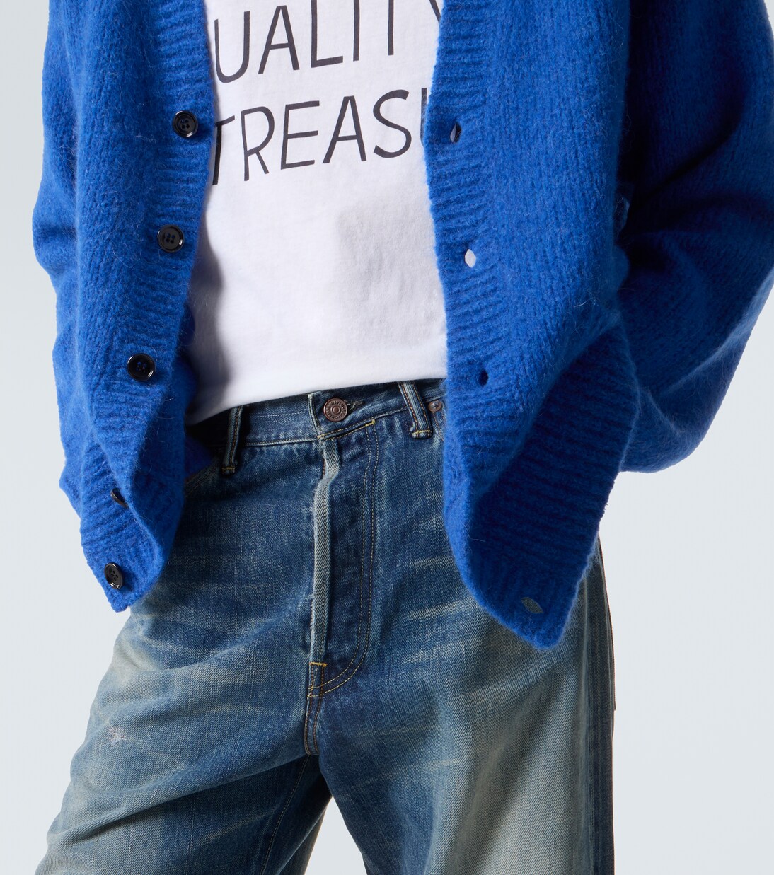 Social Sculpture distressed straight jeans | Visvim