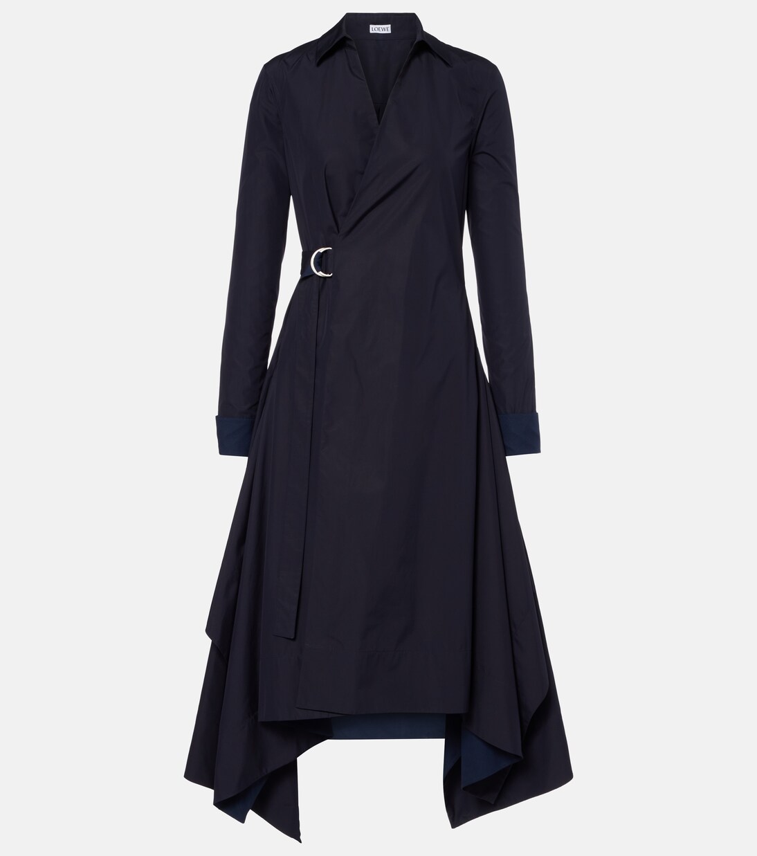 Draped cotton wrap dress | Loewe