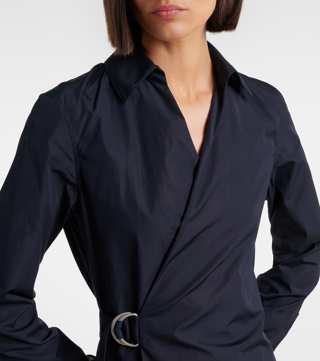 Draped cotton wrap dress | Loewe