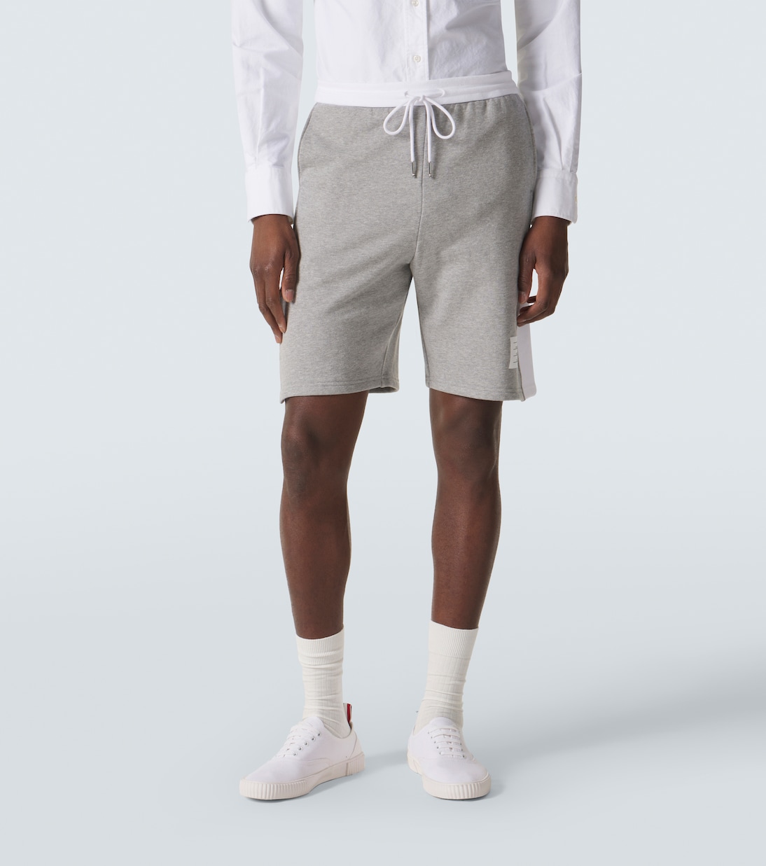 4-Bar cotton jersey shorts | Thom Browne
