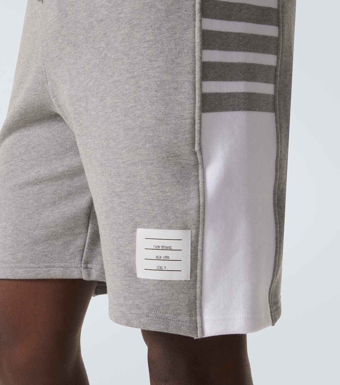 4-Bar cotton jersey shorts | Thom Browne