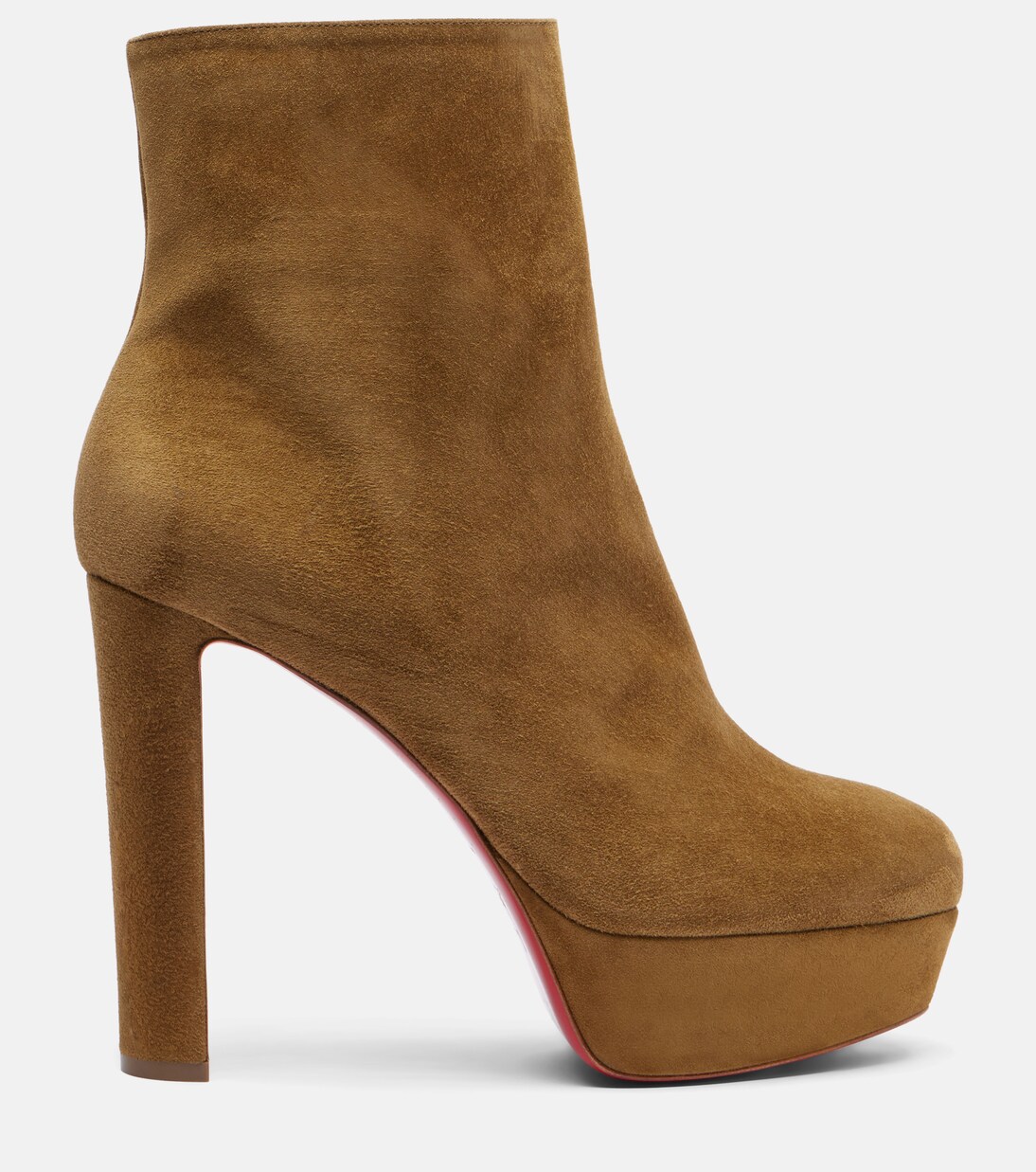 Loo Booty 130 suede platform ankle boots | Christian Louboutin
