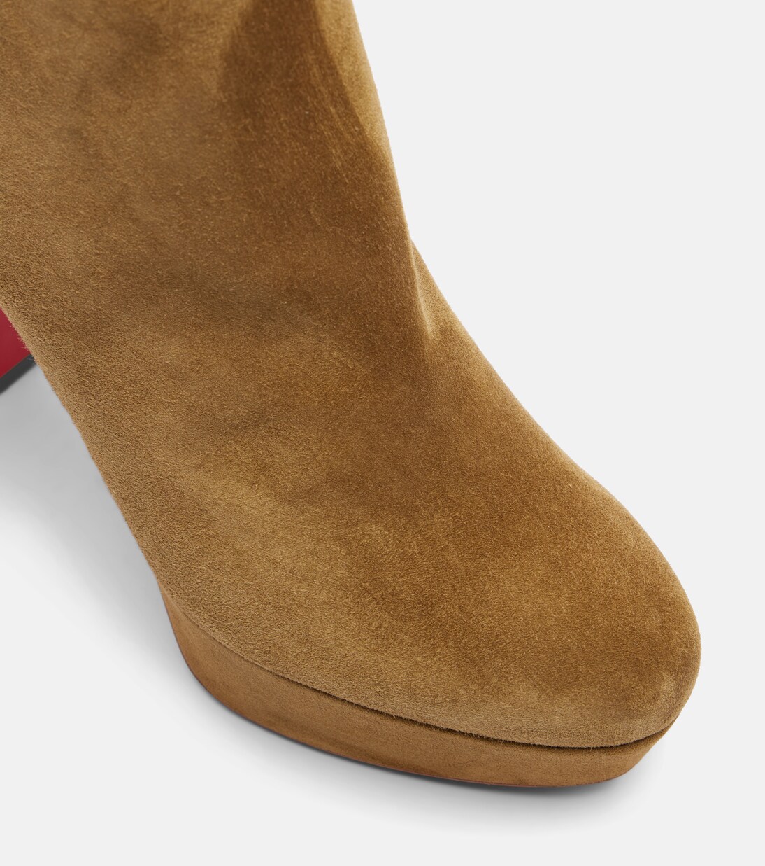 Loo Booty 130 suede platform ankle boots | Christian Louboutin