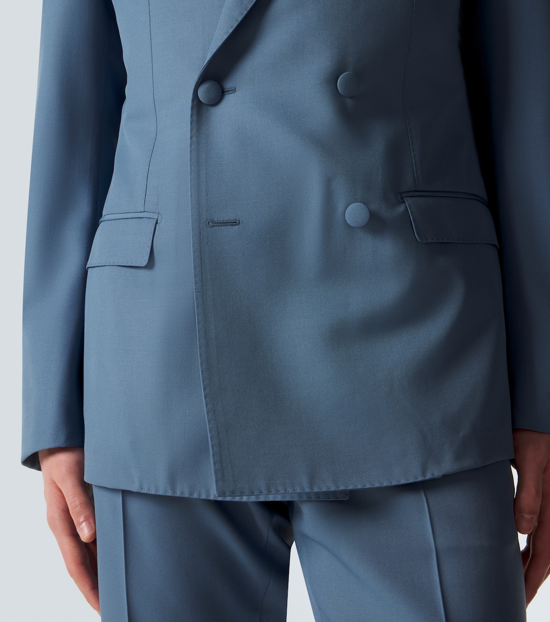 Chaqueta de traje en popelín de lana | Dolce&Gabbana