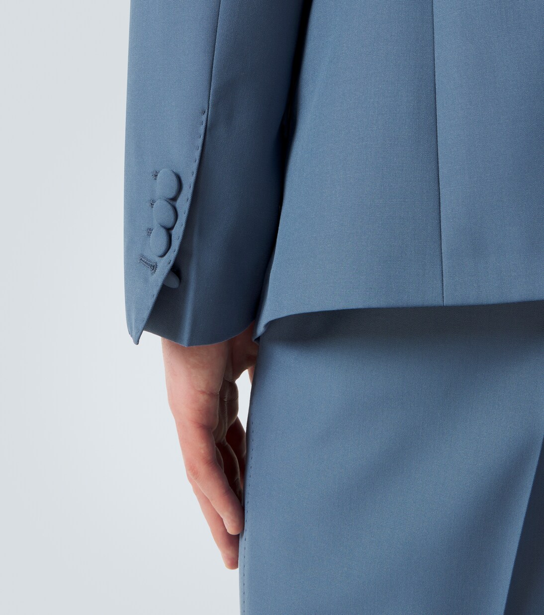 Chaqueta de traje en popelín de lana | Dolce&Gabbana