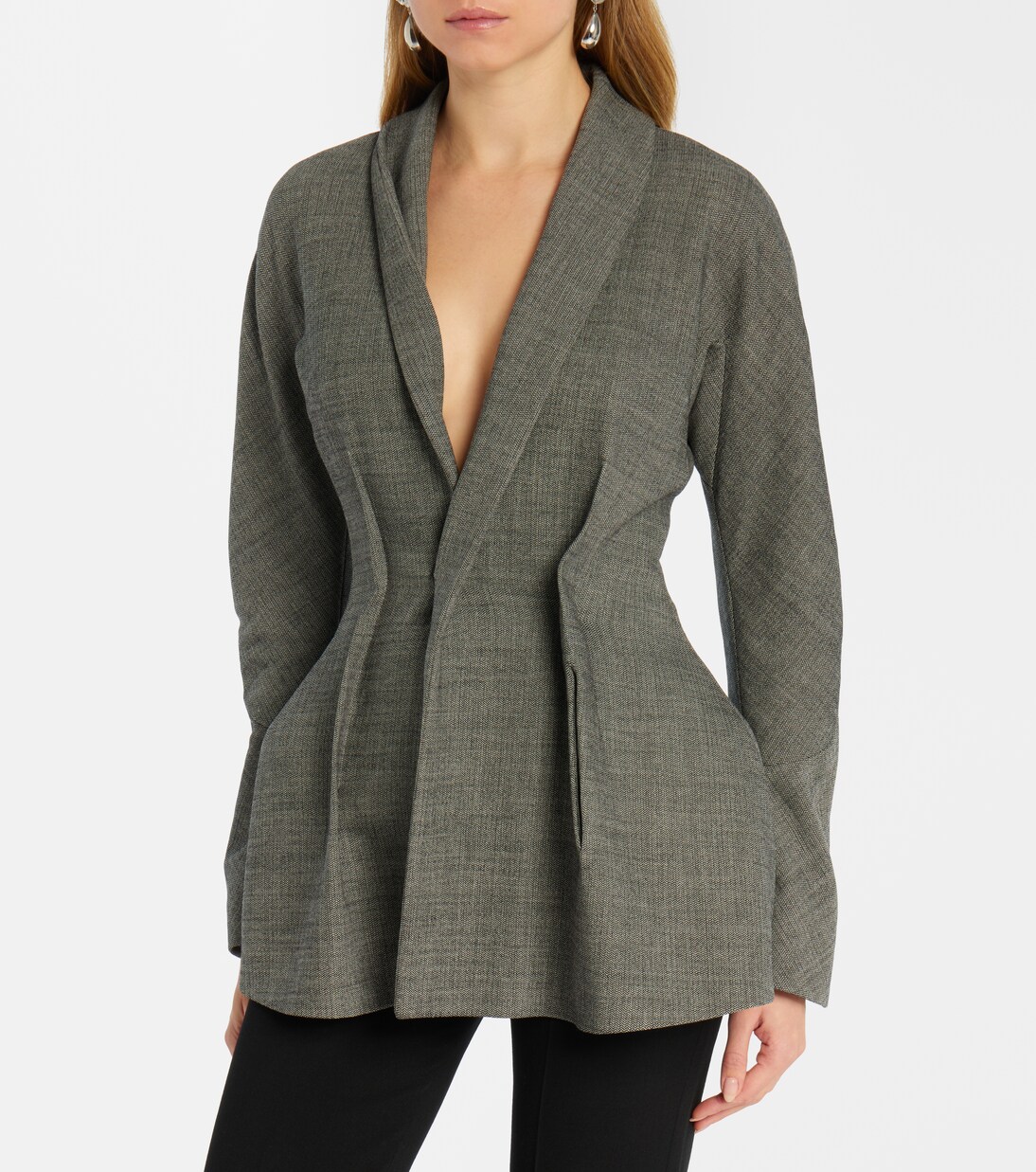 Draped wool-blend blazer | Magda Butrym