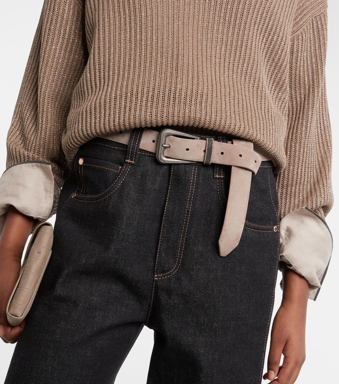 Suede belt | Brunello Cucinelli