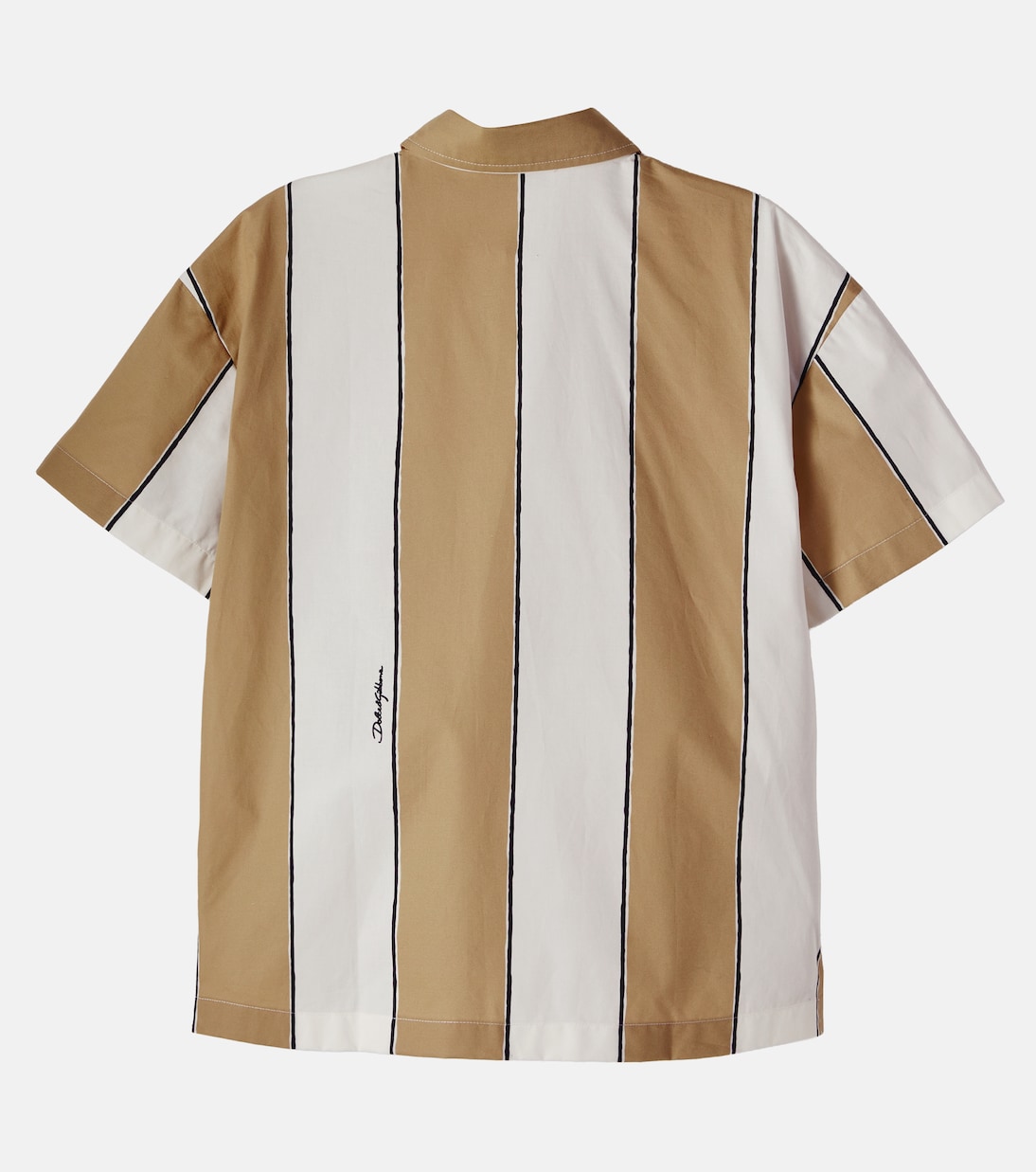 Striped cotton bowling shirt | Dolce&Gabbana Kids
