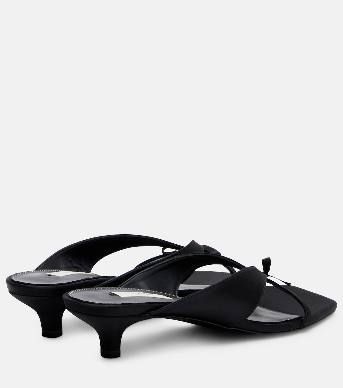 Bow-detail satin thong sandals | Toteme