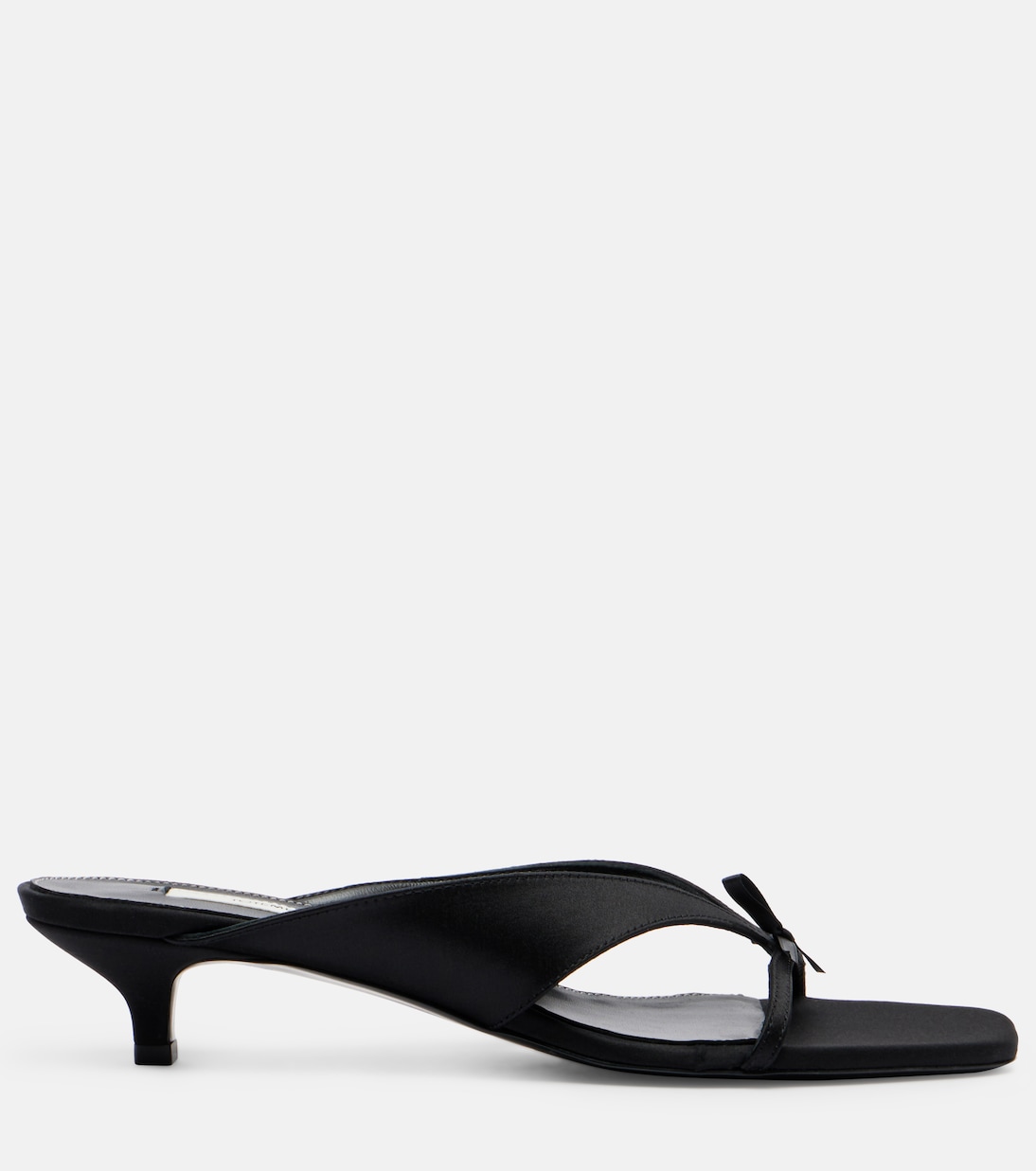 Bow-detail satin thong sandals | Toteme