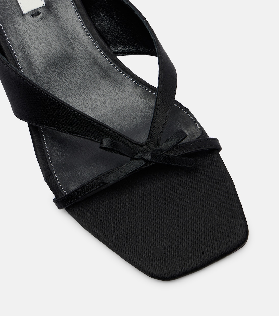 Bow-detail satin thong sandals | Toteme