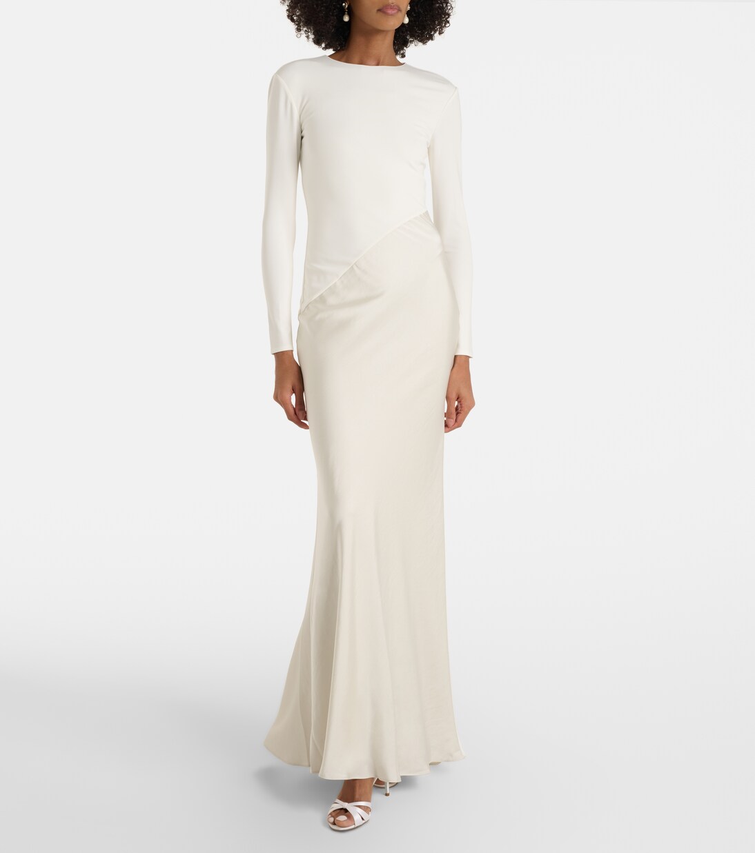 Robe aus Satin und Jersey | Roland Mouret