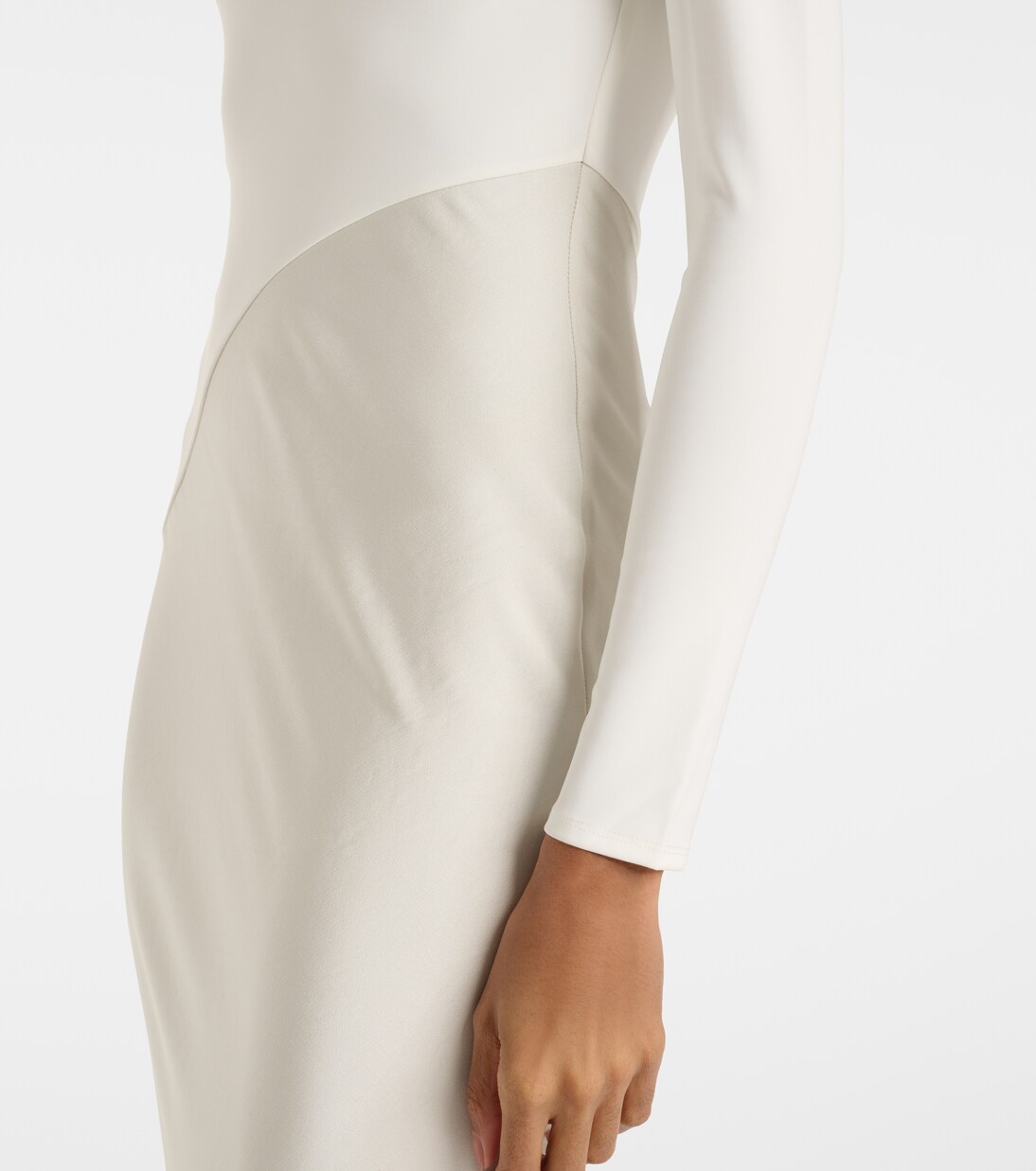 Robe aus Satin und Jersey | Roland Mouret