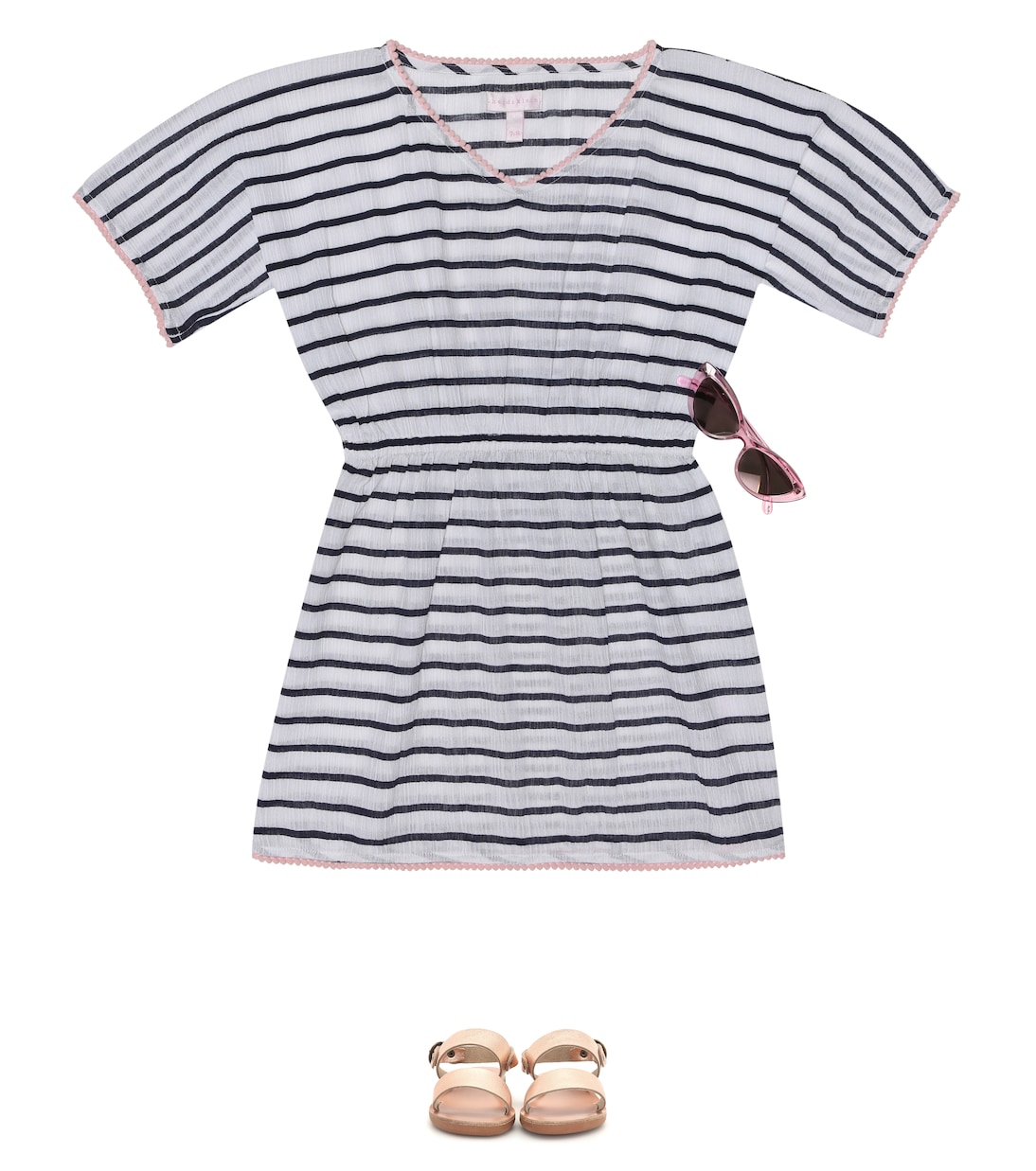 Gestreifter Kaftan aus Baumwolle | Heidi Klein Kids