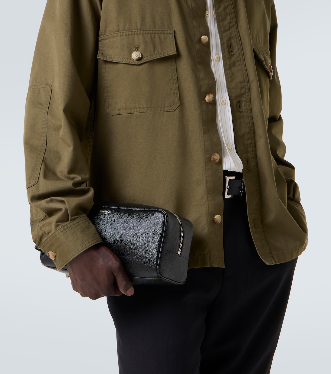 Leather washbag | Saint Laurent