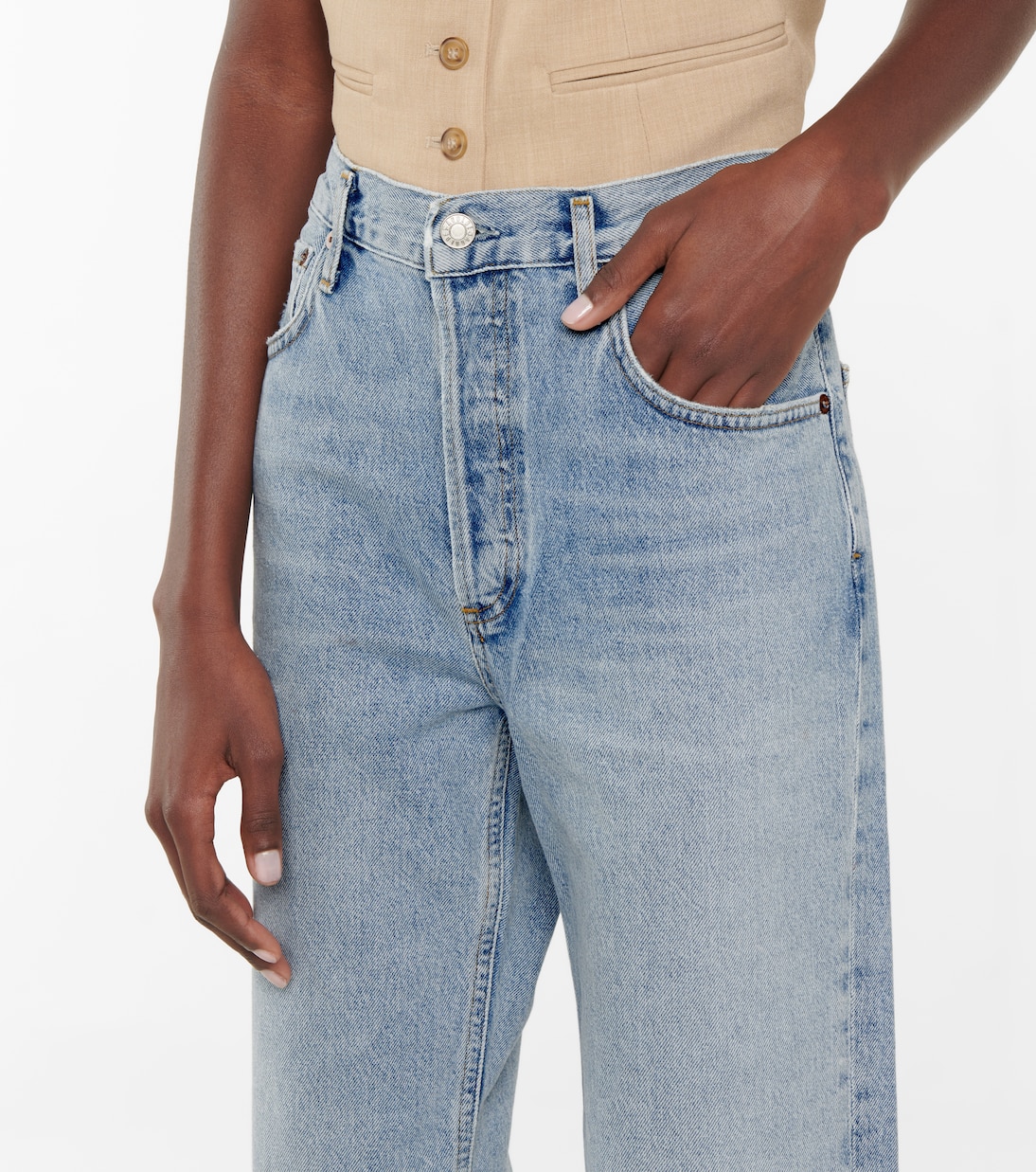 Jeans rectos Ripley de tiro medio | Agolde