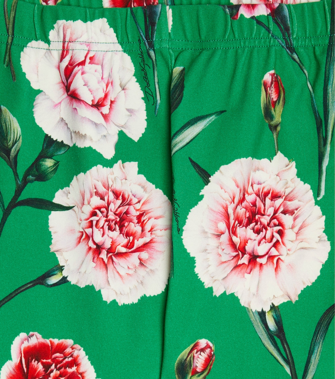 Floral cotton-blend leggings | Dolce&Gabbana Kids