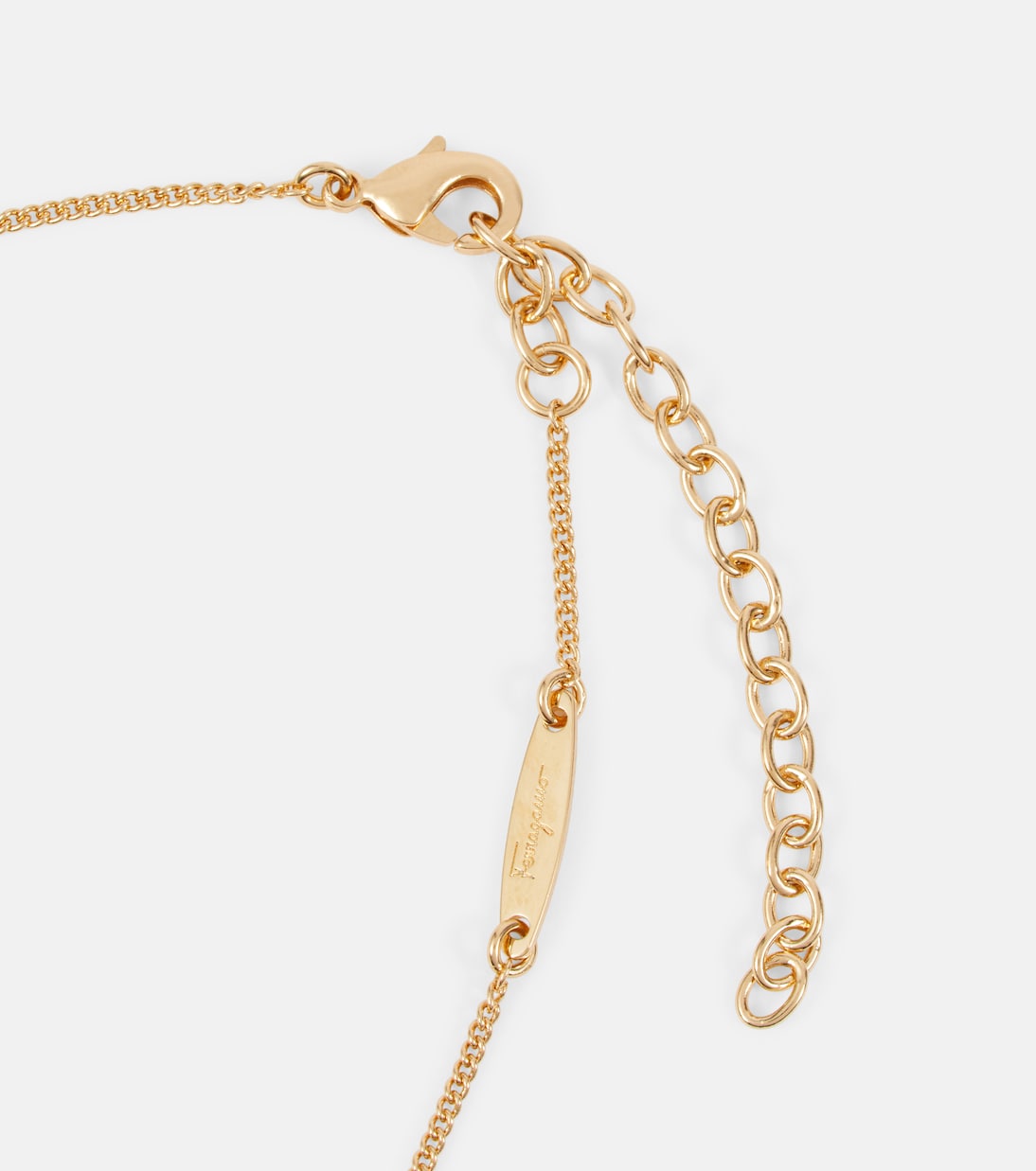 Gancini crystal- embellished necklace | Ferragamo