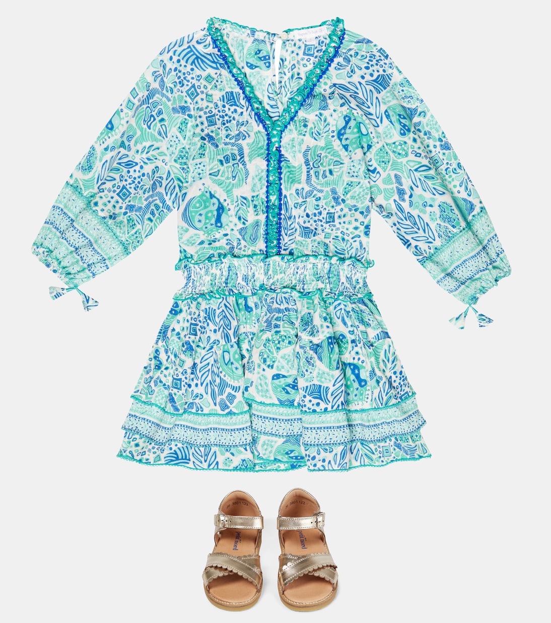 Vestido Ariel estampado | Poupette St Barth Kids