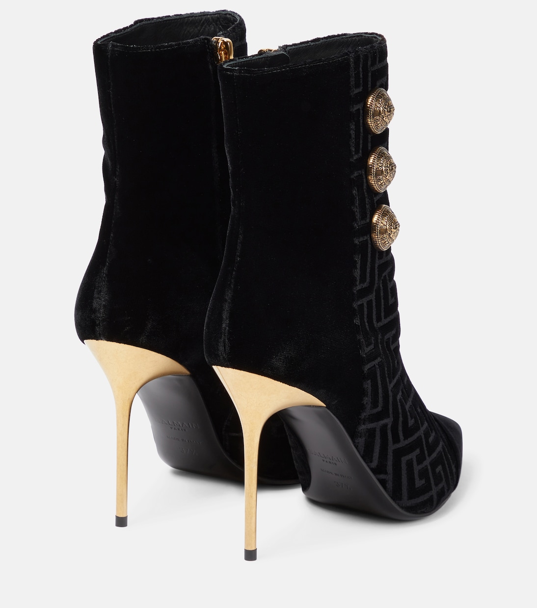Bottines Roni en velours embossé | Balmain