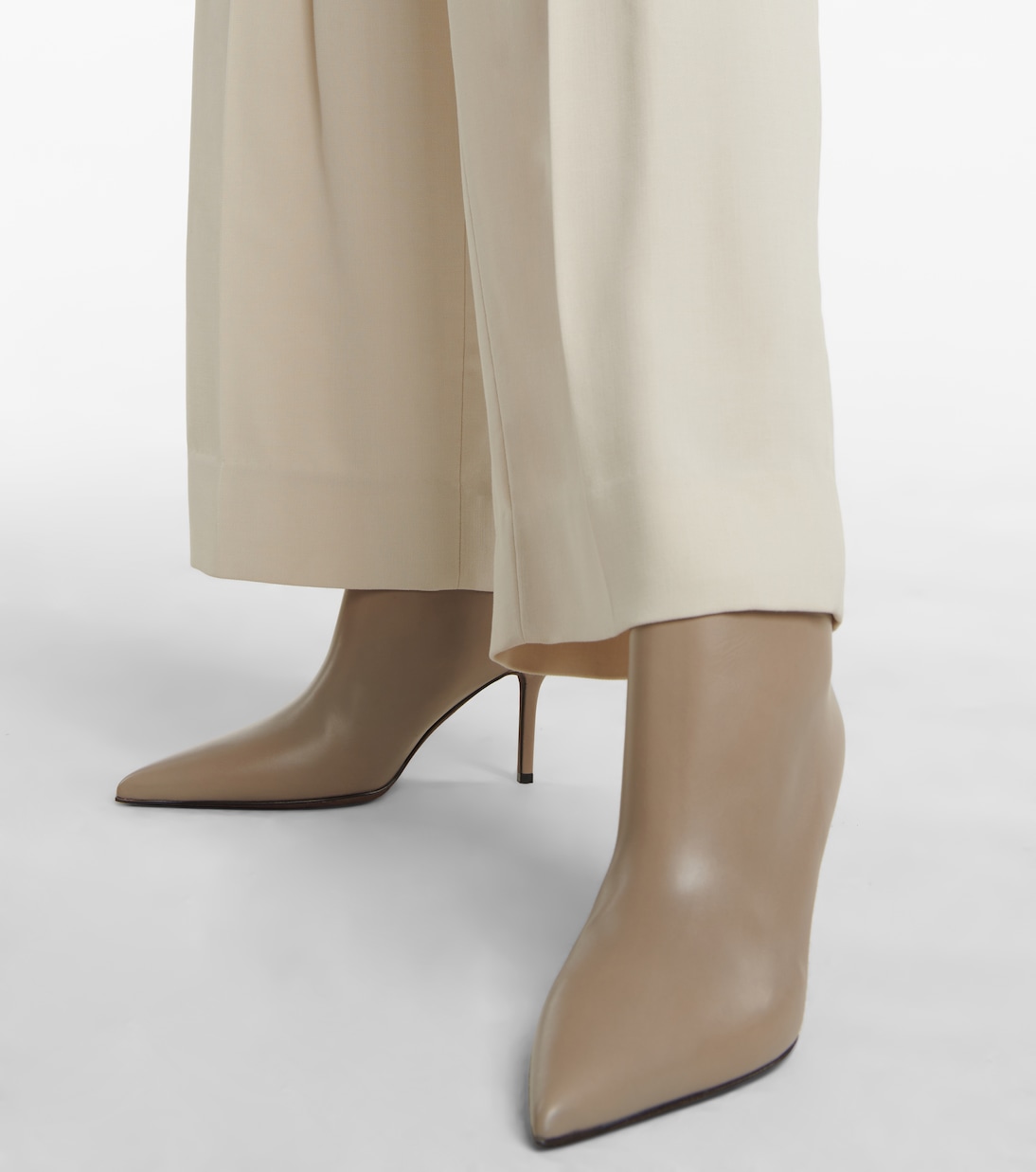 Beaded leather ankle boots | Brunello Cucinelli