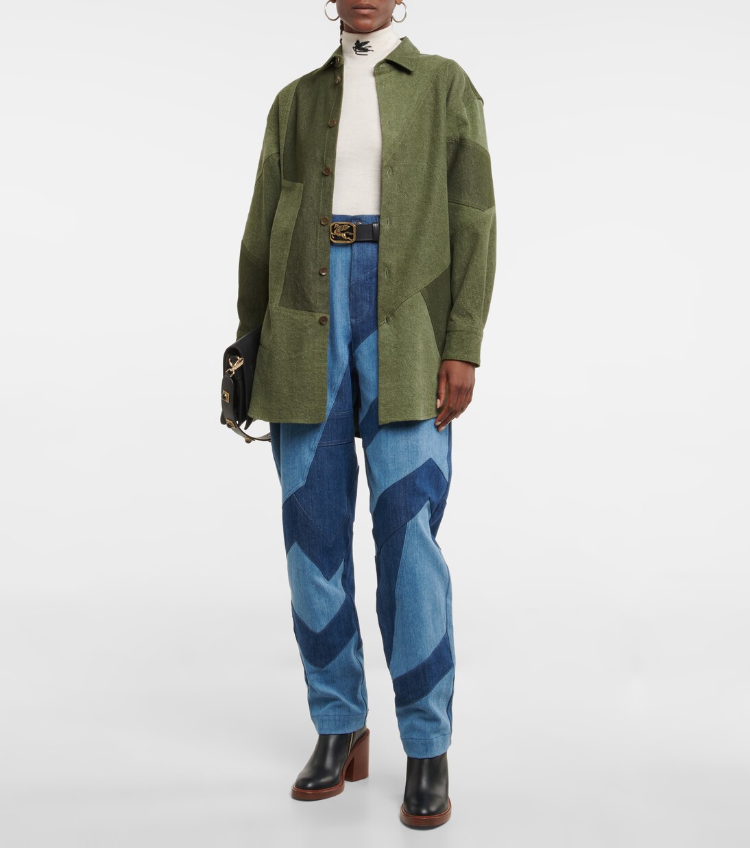 Camisa vaquera de patchwork | Etro