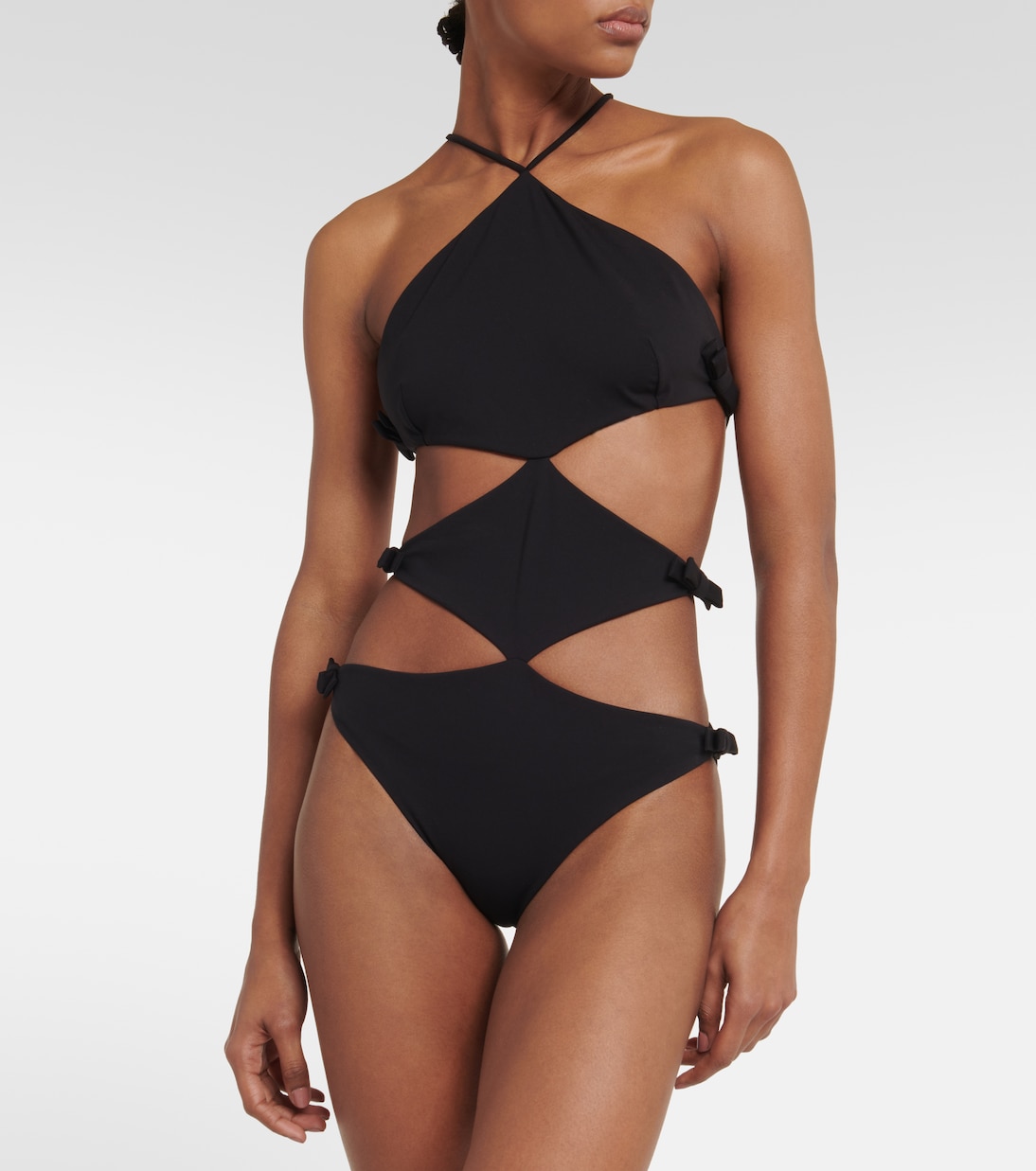 Bañador de cuello halter adornado | Valentino