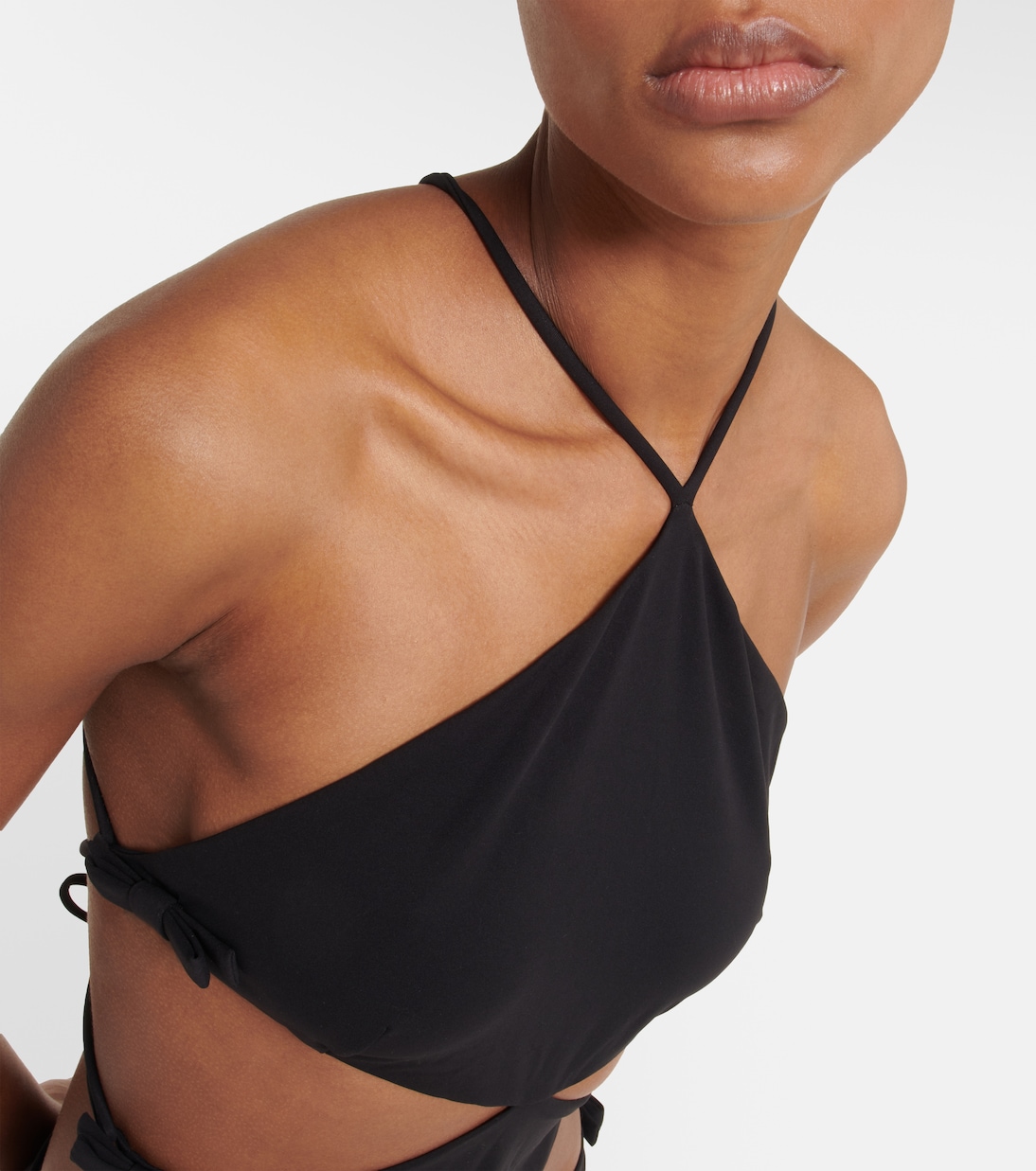 Bañador de cuello halter adornado | Valentino