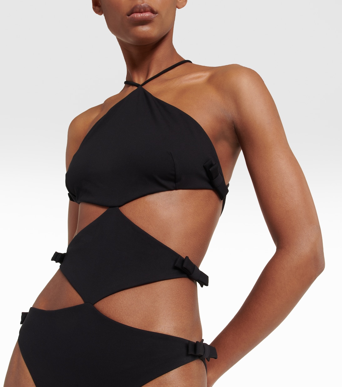 Bañador de cuello halter adornado | Valentino
