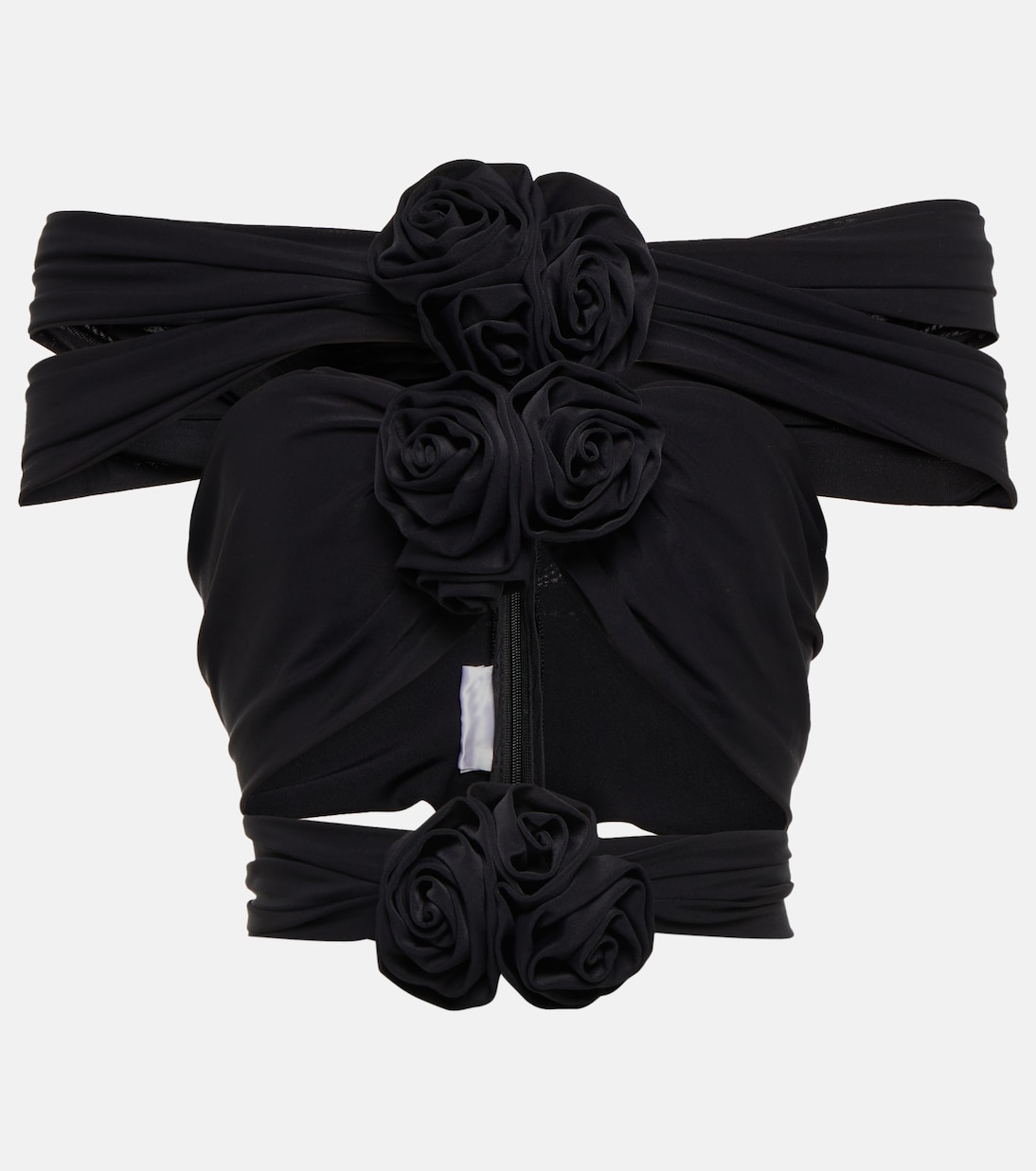 Cutout off-shoulder jersey crop top | Magda Butrym