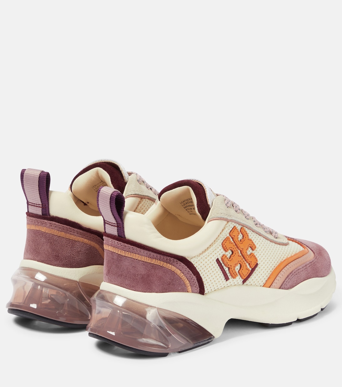 Good Luck suede-trimmed sneakers | Tory Burch
