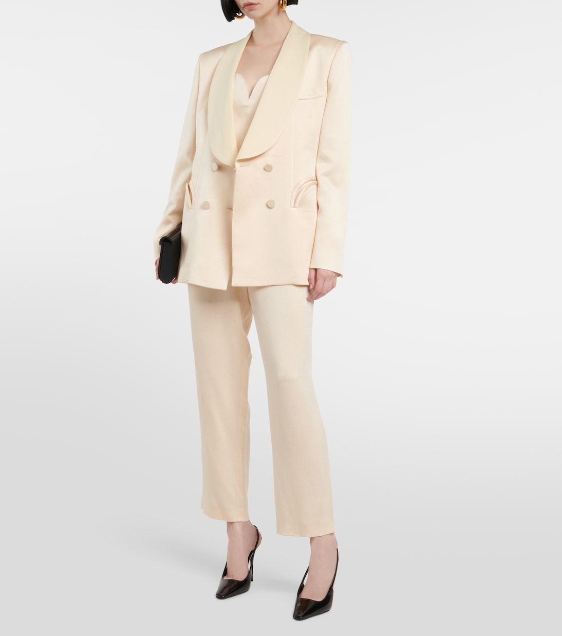 Combi-pantalon de mariée Clyde en satin | Blazé Milano