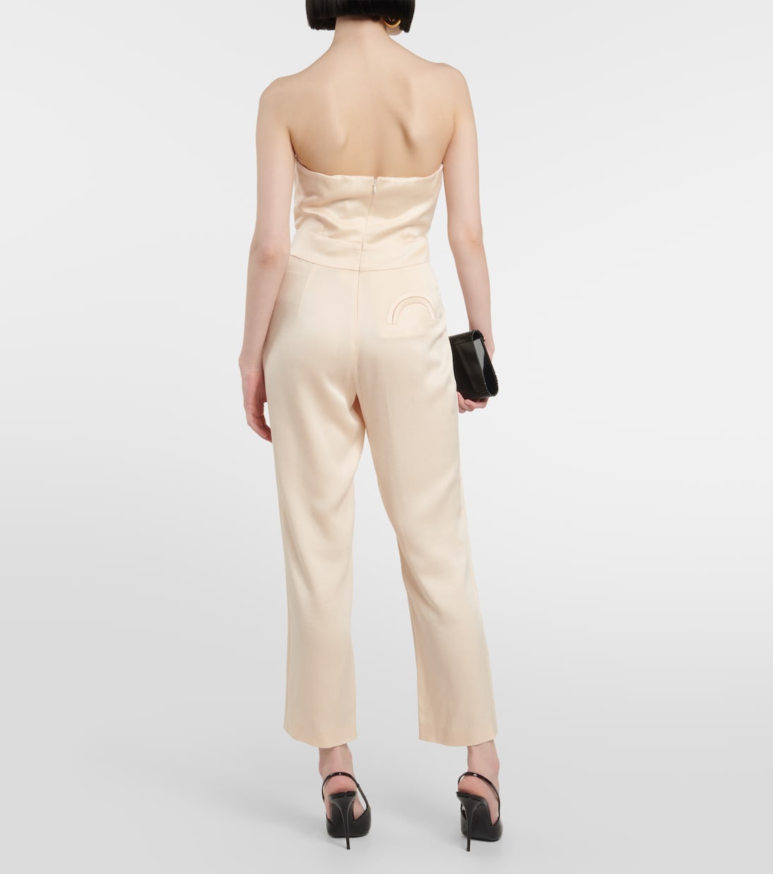 Combi-pantalon de mariée Clyde en satin | Blazé Milano