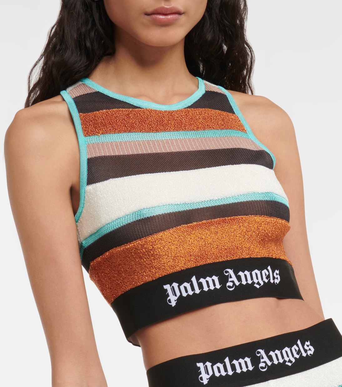 Top Lurex in maglia a righe | Palm Angels