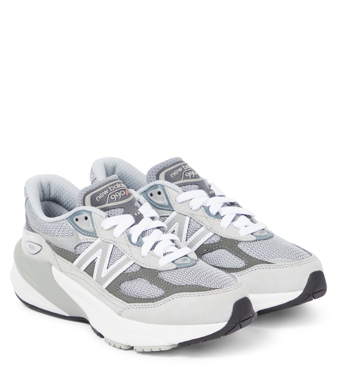 Sneakers 990v6 aus Veloursleder in Grau New Balance Kids Mytheresa