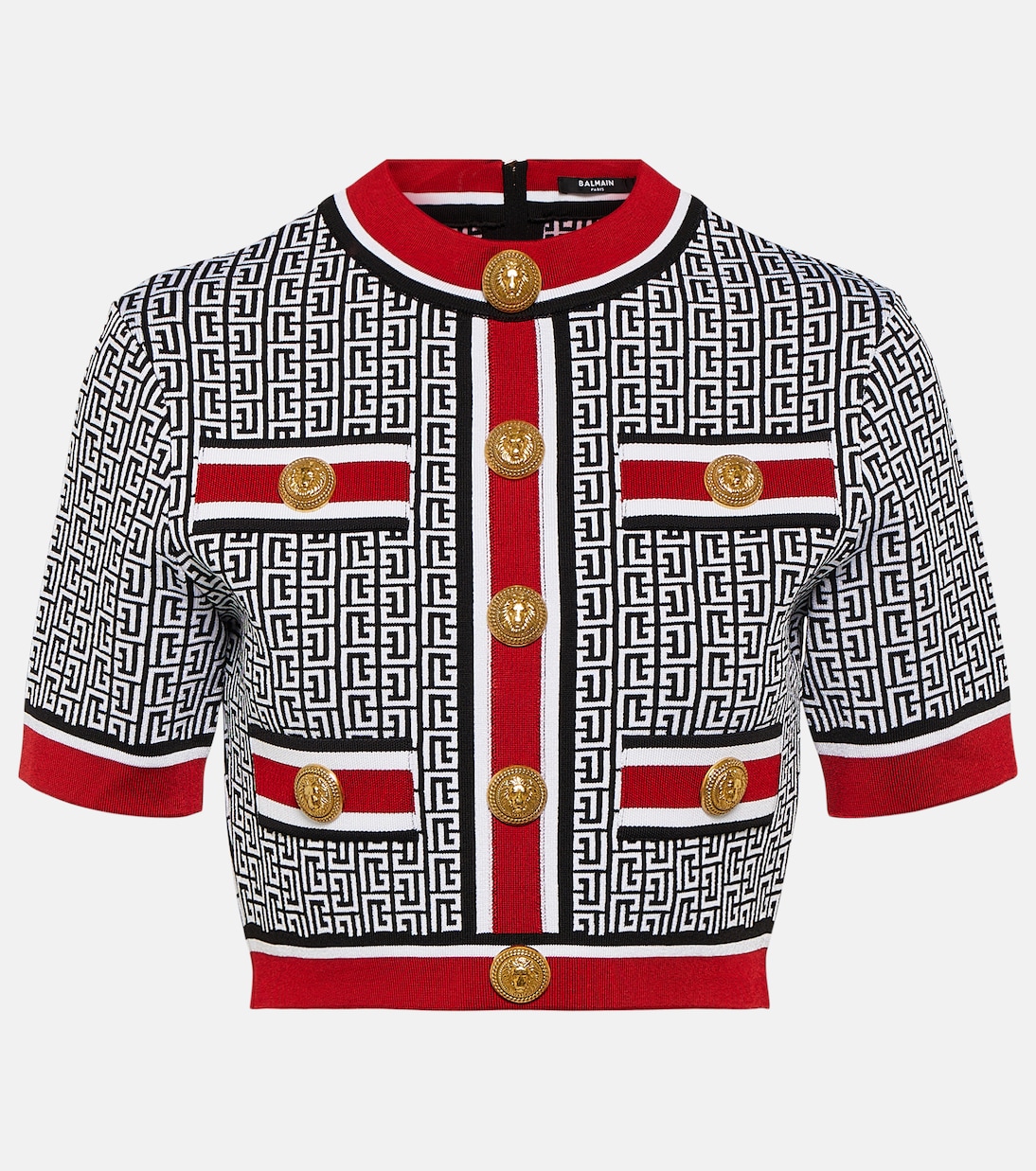 Cropped-Top aus Strick | Balmain