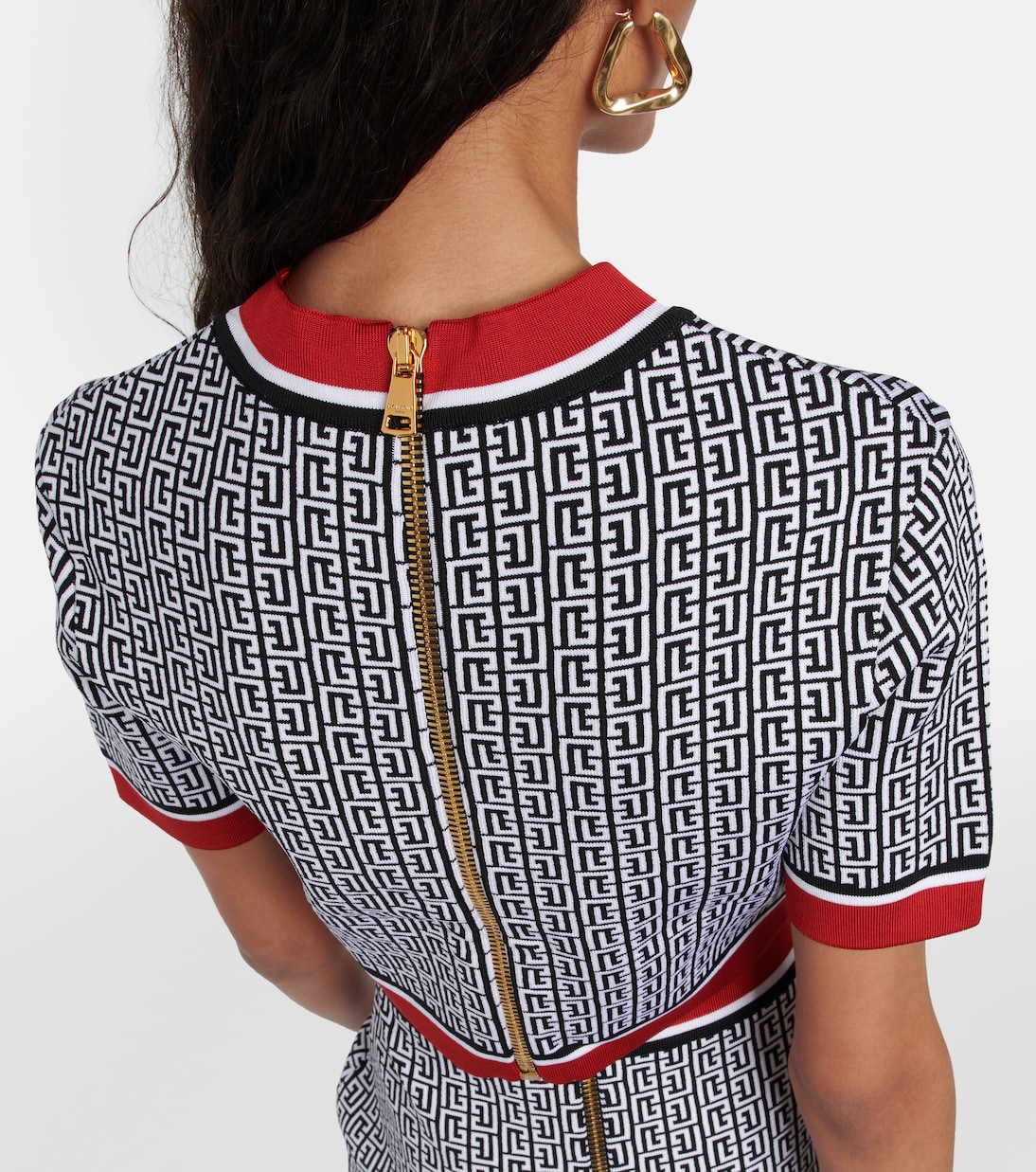 Cropped-Top aus Strick | Balmain