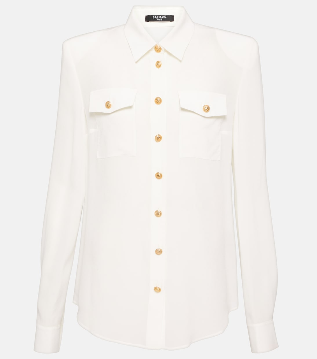 Chemise en crêpe de soie | Balmain