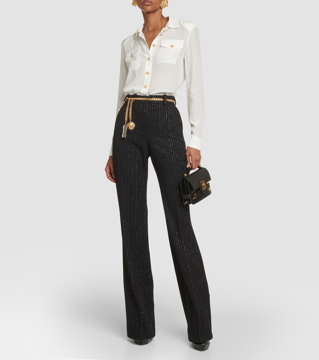 Chemise en crêpe de soie | Balmain