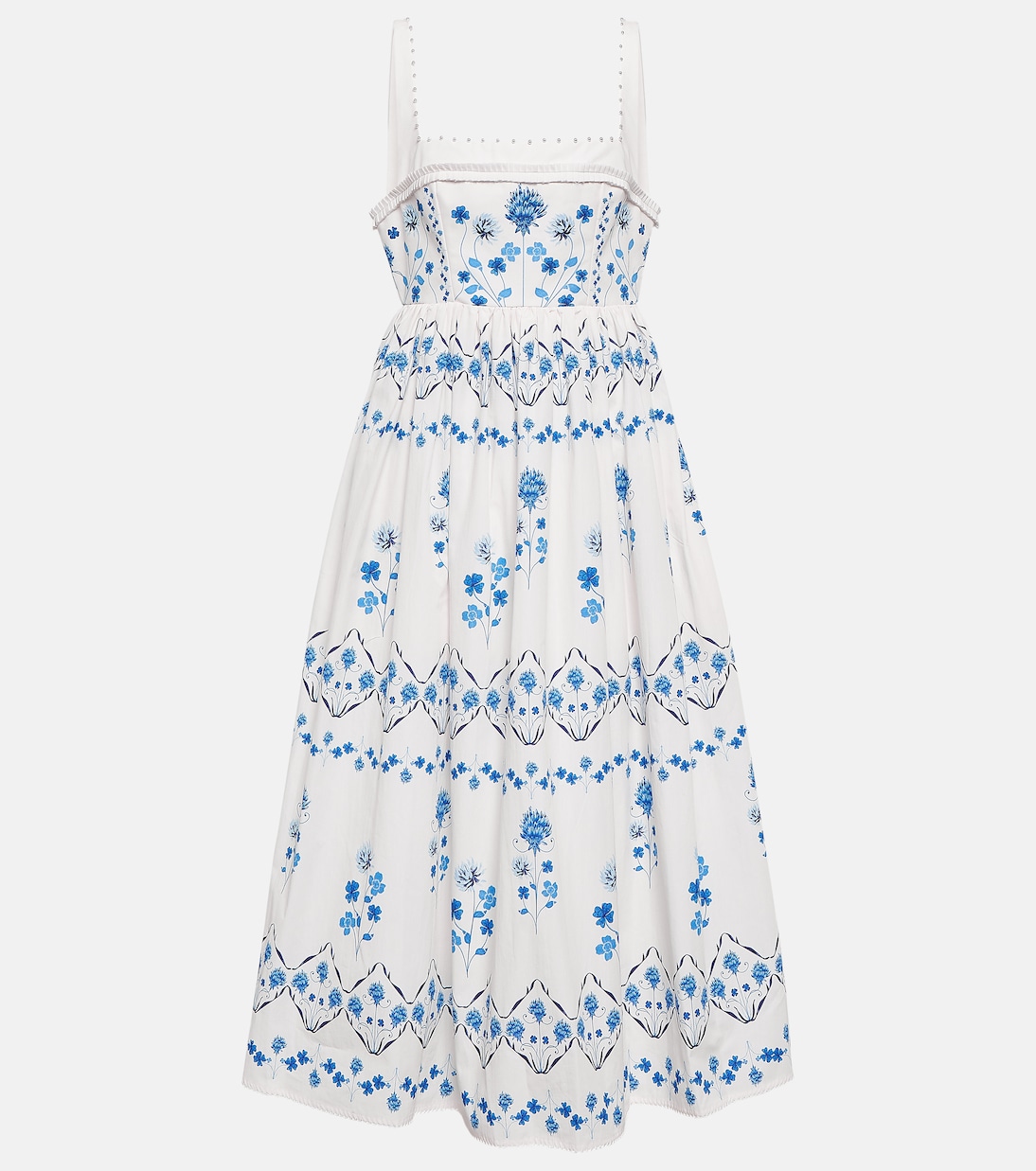 Barbara Ventura floral midi dress | Agua by Agua Bendita