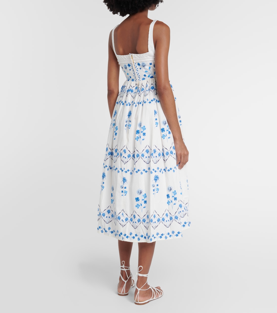 Barbara Ventura floral midi dress | Agua by Agua Bendita