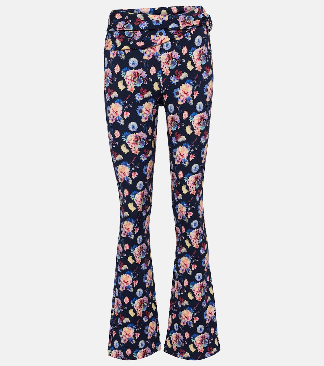 Pantalon à taille haute à fleurs | Rabanne
