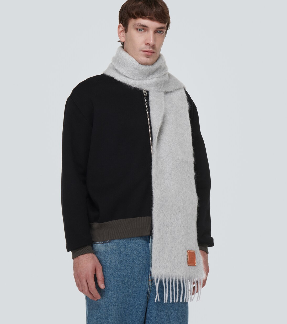 Mohair and wool scarf | Loewe