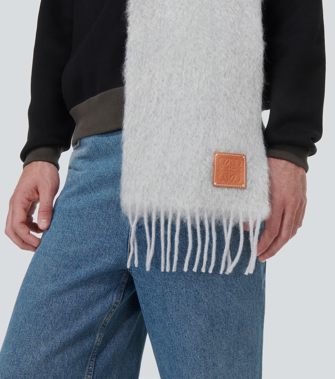 Mohair and wool scarf | Loewe