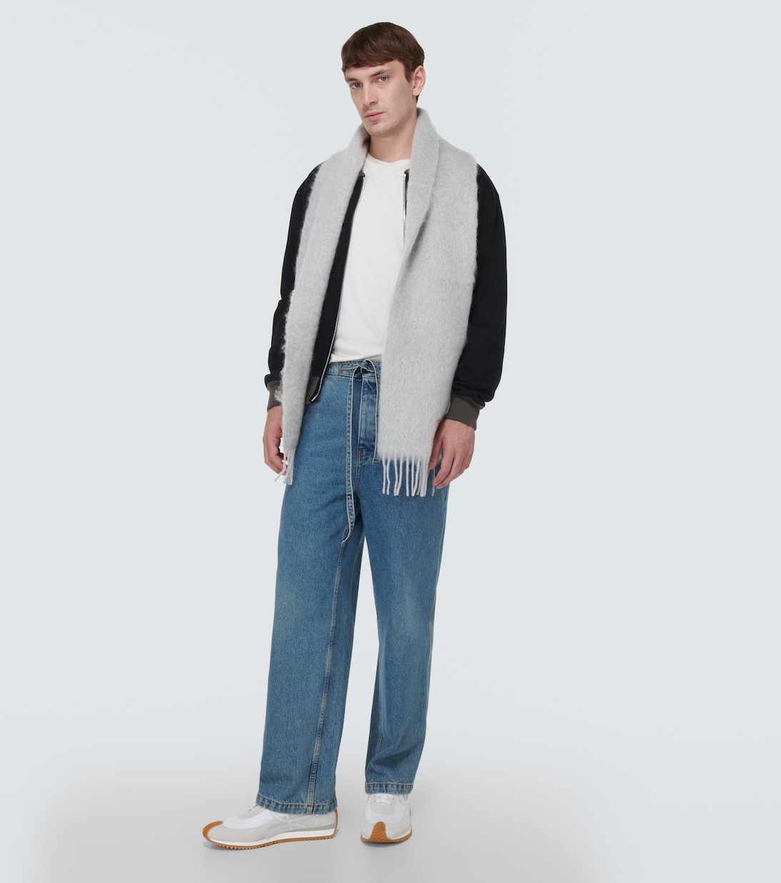 Mohair and wool scarf | Loewe