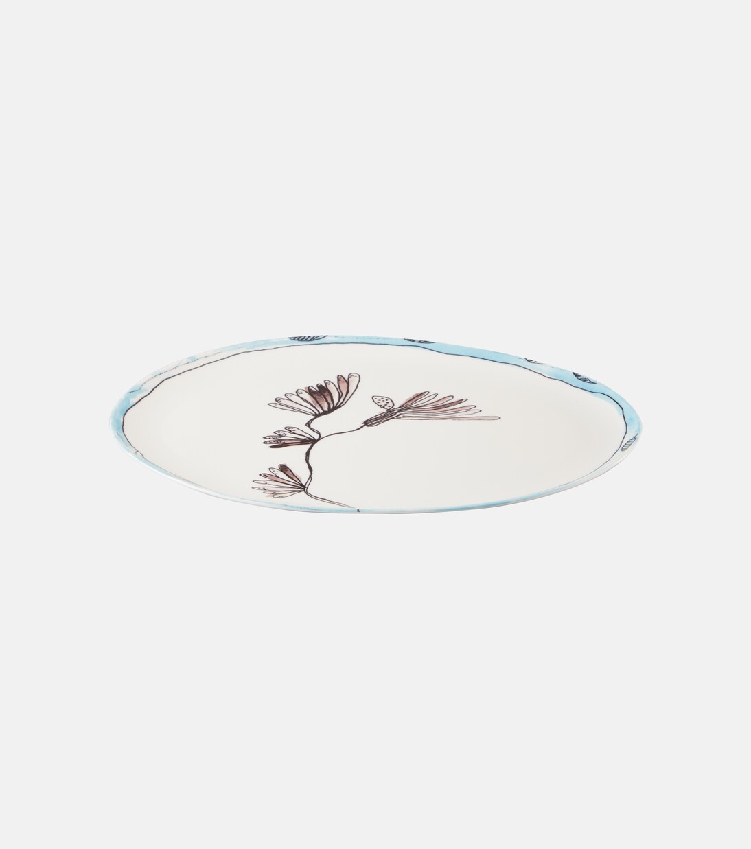 x Marni Camelia Aubergine oval plate | Serax