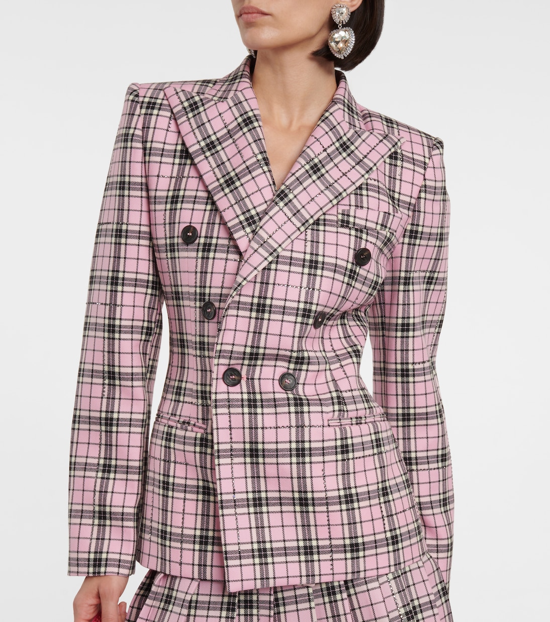 Checked wool blazer  | Giuseppe di Morabito
